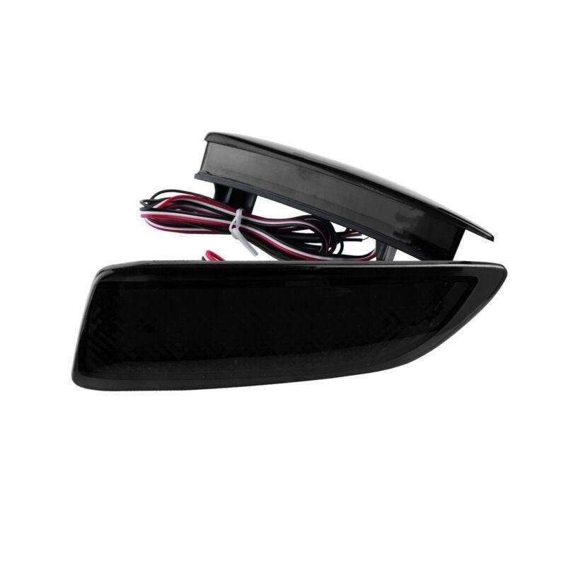 2x Smoke Lens Bumper Reflector LED Tail Brake Light For 2011-2013 Toyota Corolla