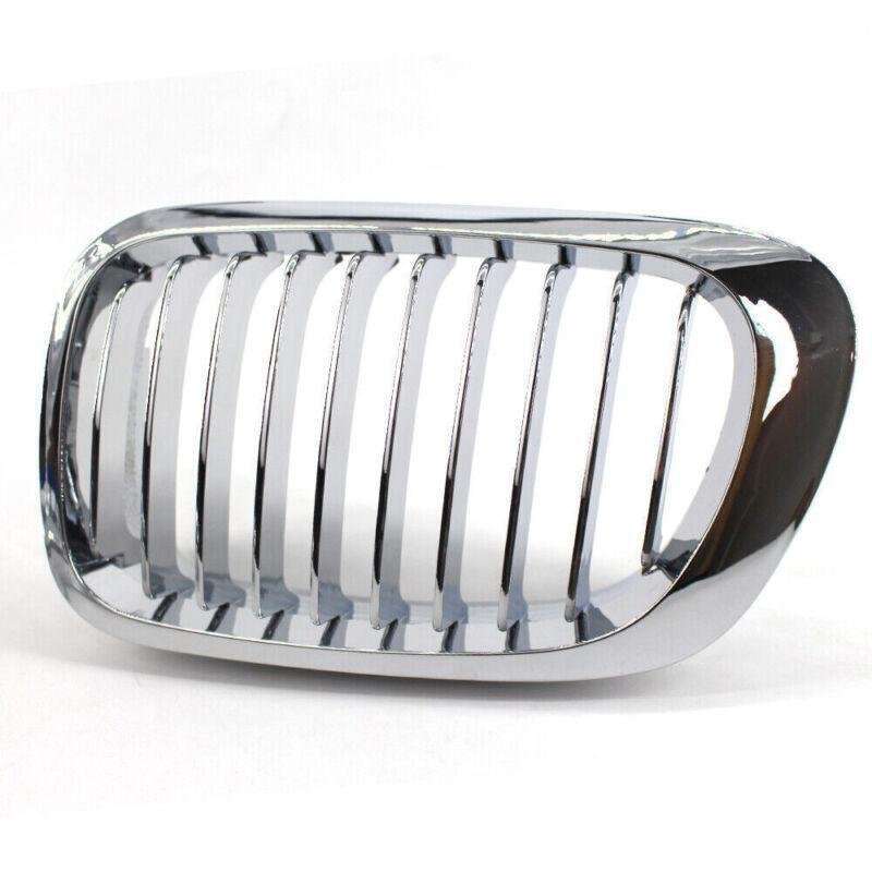 Fits BMW E46 2D Coupe Convertible 99-02 Pre-Facelift Silver Chrome Front Grille