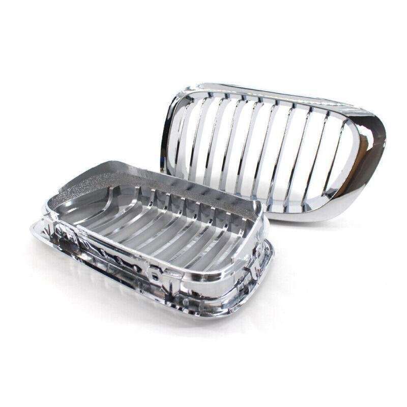 Fits BMW E46 2D Coupe Convertible 99-02 Pre-Facelift Silver Chrome Front Grille
