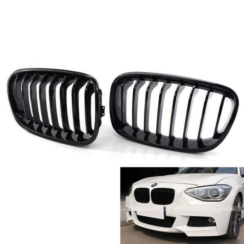 Car Front Gloss Black Grille Fit for BMW F20 11-14 Pre-Facelift 8-Slat Grill