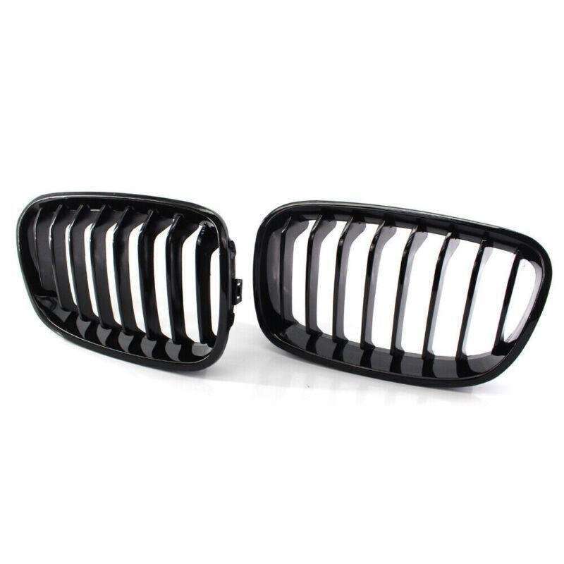 Car Front Gloss Black Grille Fit for BMW F20 11-14 Pre-Facelift 8-Slat Grill