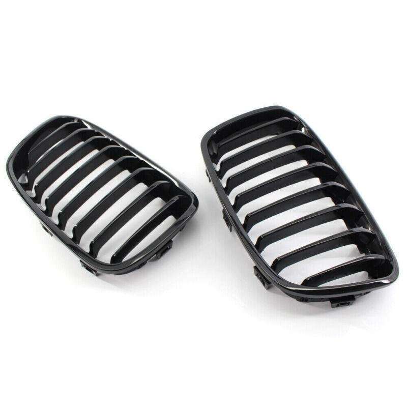 Car Front Gloss Black Grille Fit for BMW F20 11-14 Pre-Facelift 8-Slat Grill