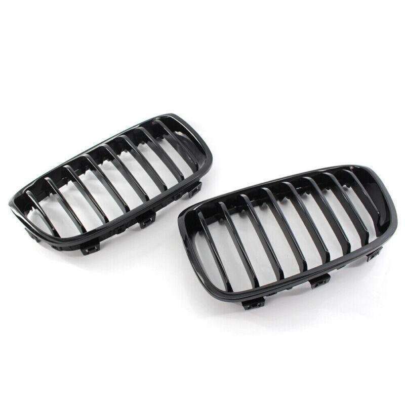 Car Front Gloss Black Grille Fit for BMW F20 11-14 Pre-Facelift 8-Slat Grill