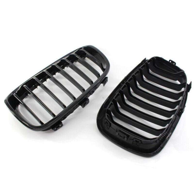 Car Front Gloss Black Grille Fit for BMW F20 11-14 Pre-Facelift 8-Slat Grill