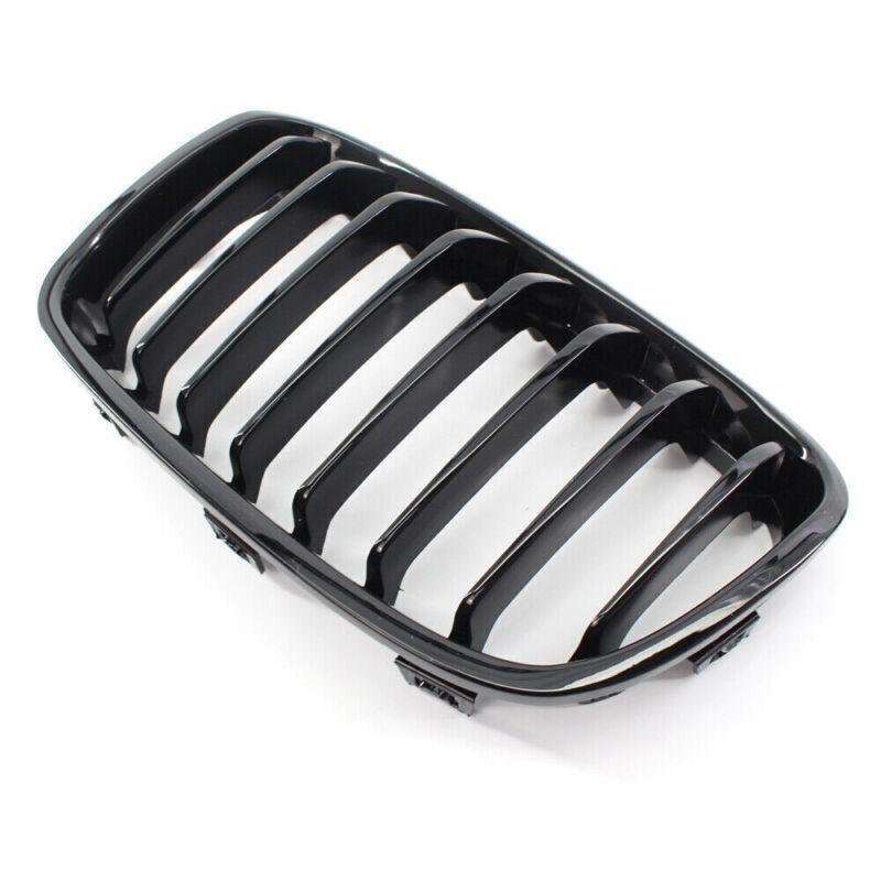 Car Front Gloss Black Grille Fit for BMW F20 11-14 Pre-Facelift 8-Slat Grill