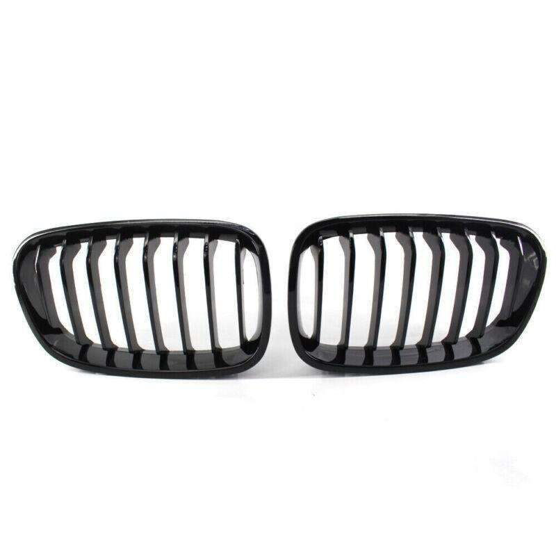 Car Front Gloss Black Grille Fit for BMW F20 11-14 Pre-Facelift 8-Slat Grill