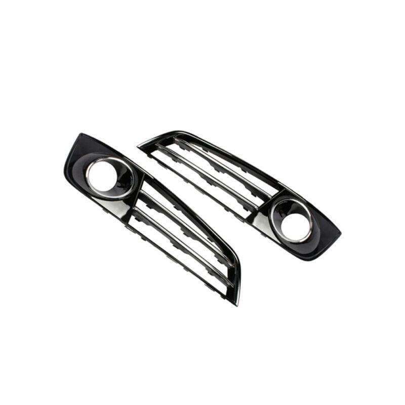2x Front Bumper Fog Lamp Grille Cover For Audi A8 D4 10-13 LR 4H0807680E/679E