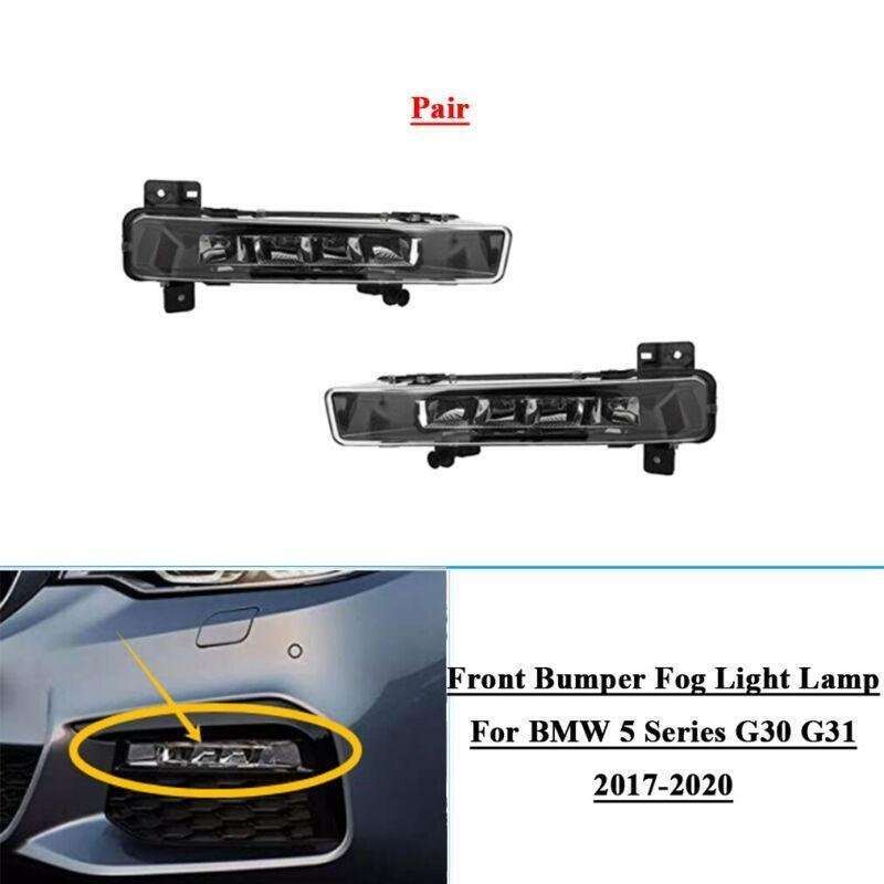 2x Front Bumper LED Fog Light Lamp For BMW 5 Series G30 G31 17-20 Left Right