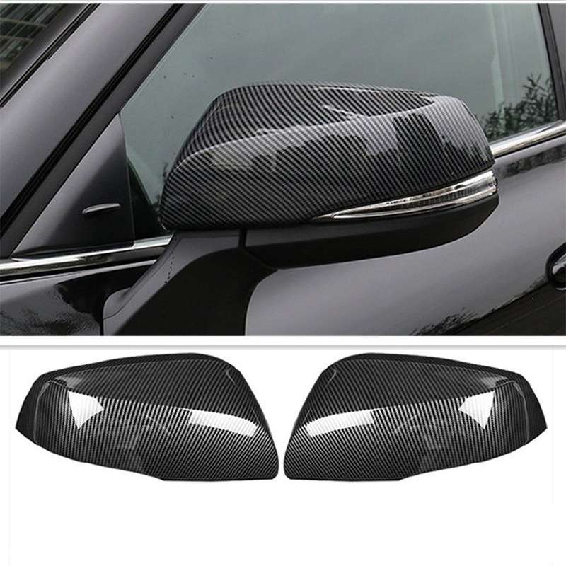 For Toyota Highlander 2020-2023 Carbon fiber Side Rearview Mirror Cover Trim Cap