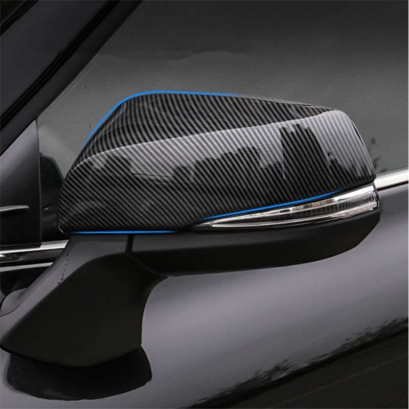 For Toyota Highlander 2020-2023 Carbon fiber Side Rearview Mirror Cover Trim Cap