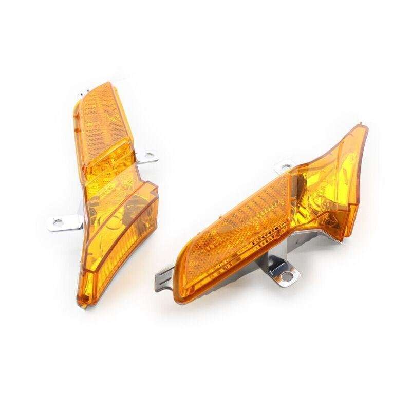 Pair Side Marker Light Front Set for 2008-2010 Porsche Cayenne Yellow Lens