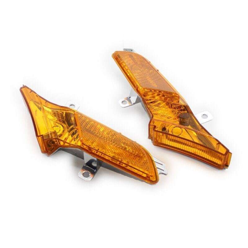 Pair Side Marker Light Front Set for 2008-2010 Porsche Cayenne Yellow Lens