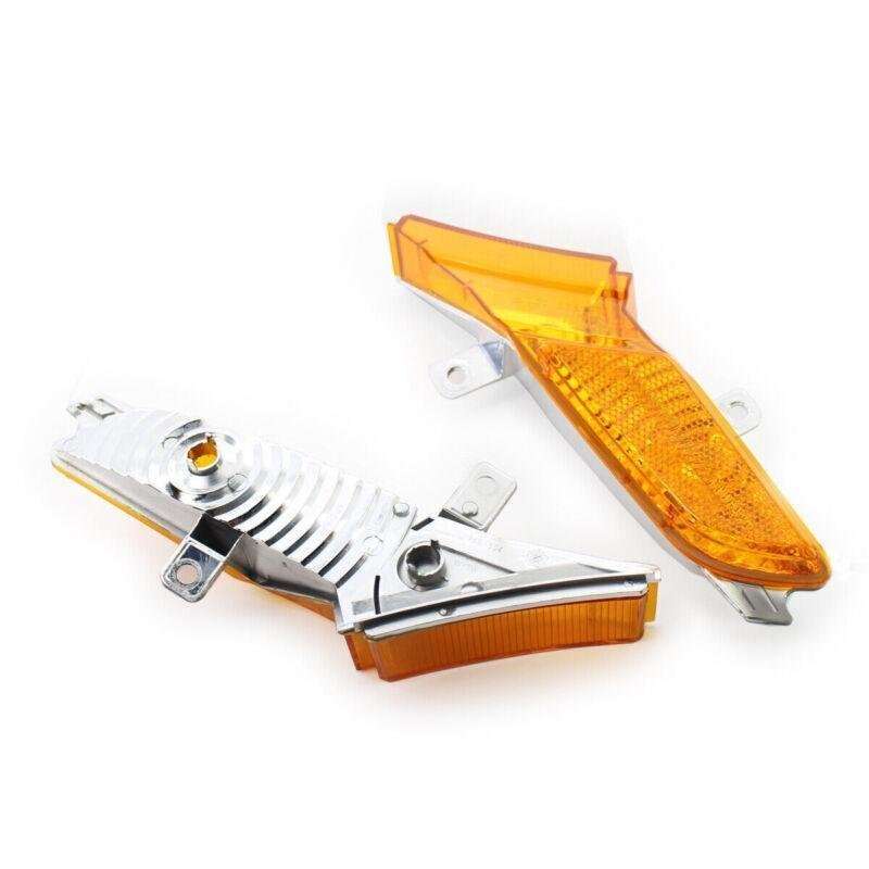 Pair Side Marker Light Front Set for 2008-2010 Porsche Cayenne Yellow Lens