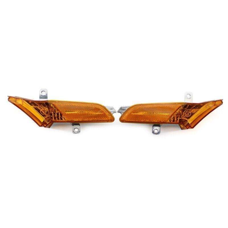 Pair Side Marker Light Front Set for 2008-2010 Porsche Cayenne Yellow Lens