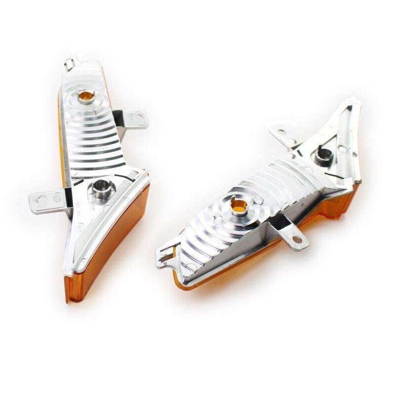 Pair Side Marker Light Front Set for 2008-2010 Porsche Cayenne Yellow Lens