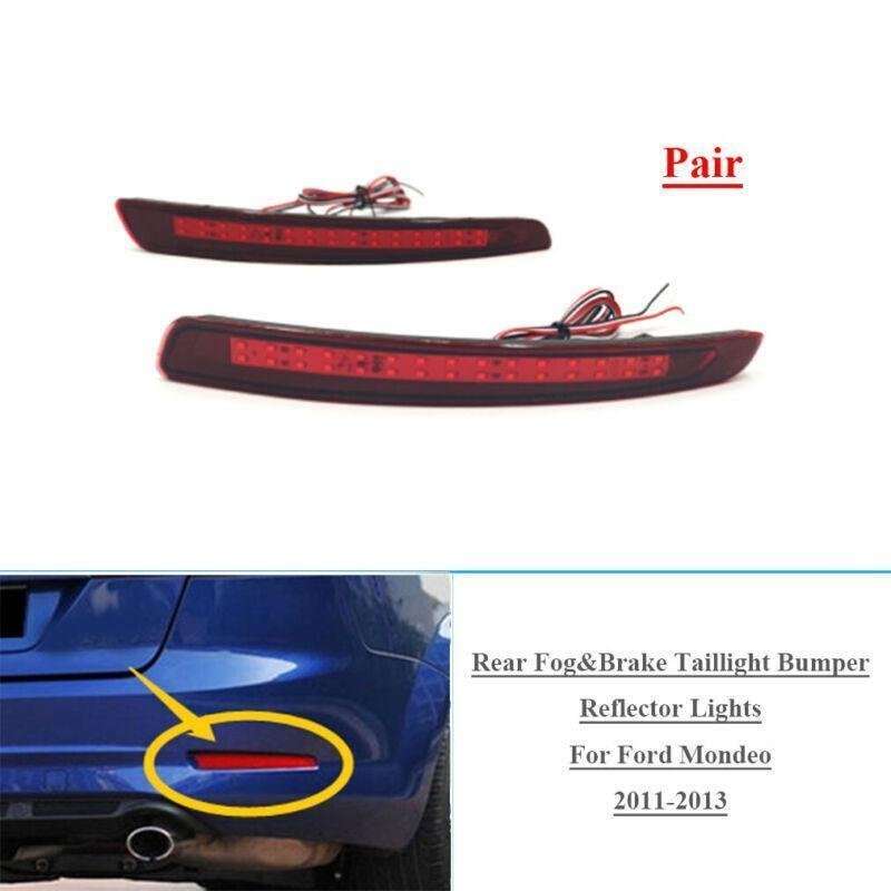 Rear Fog Brake Taillight Bumper Reflector Light For For Ford Mondeo 11-13 Pair