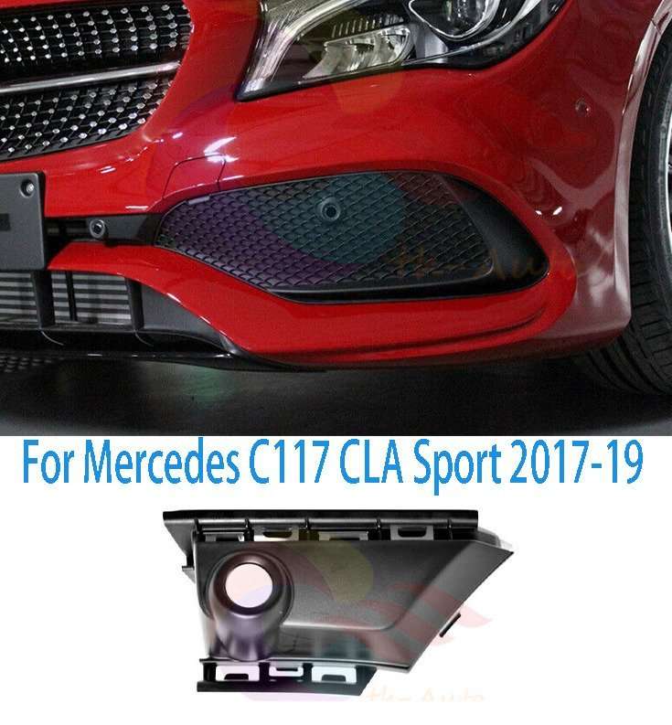 Driver Side Front Bumper Grille Radar Cover For Mercedes C117 CLA Sport 2017-19