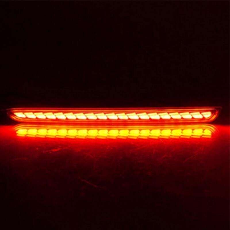 2x Red LED Rear Taillight Bumper Reflector Lights For Cadillac CT5 2020-2023