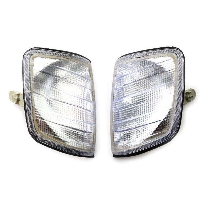 Turn Corner Signal Light Shell For Mercedes Benz W124 E Class 86-95 88 White L+R