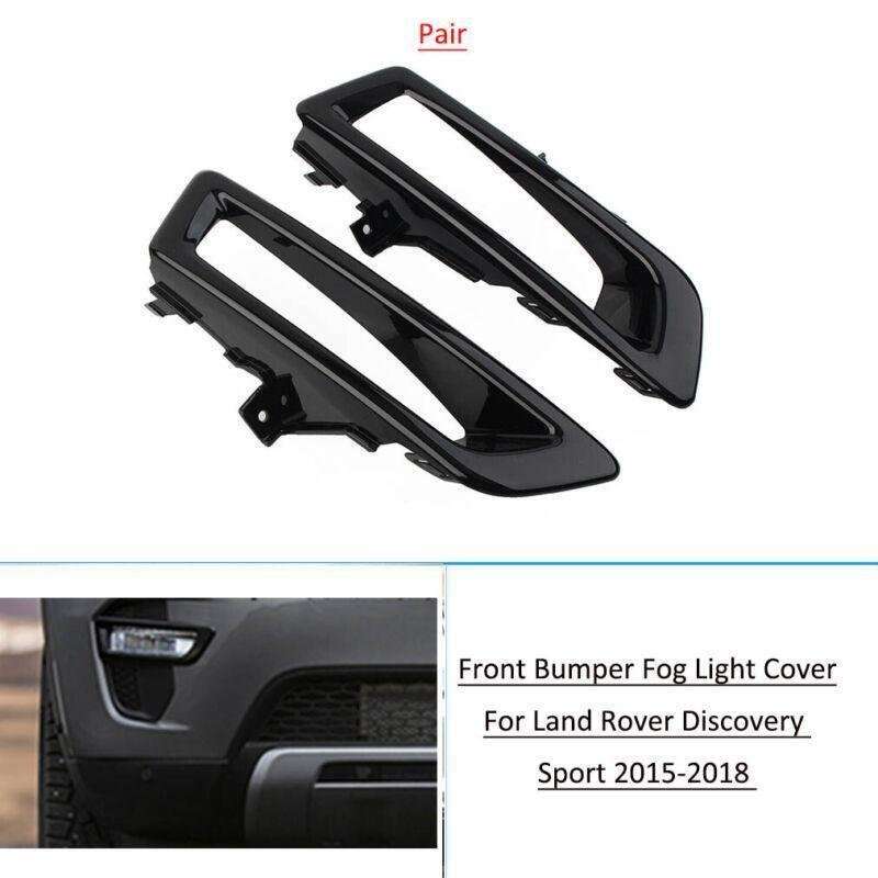 2x Front Bumper Fog Light Grille Cover For Land Rover Discovery Sport 2015-2018