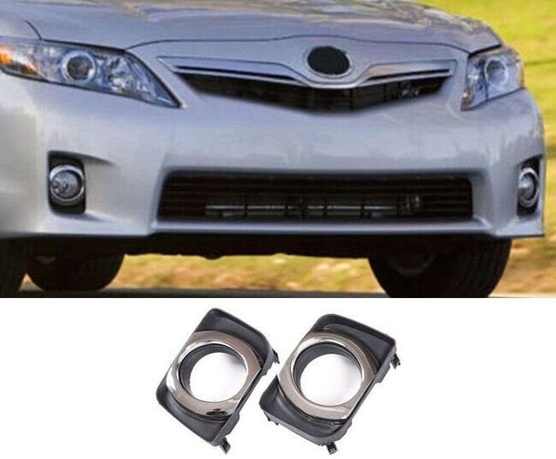 For Toyota Camry Hybrid 2010-2011 Front Bumper Fog Lamp Light Grille Cover 2PCS