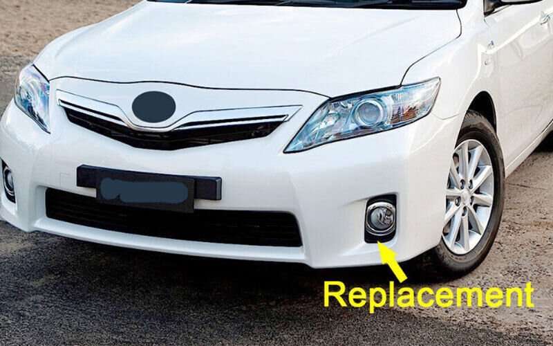 For Toyota Camry Hybrid 2010-2011 Front Bumper Fog Lamp Light Grille Cover 2PCS