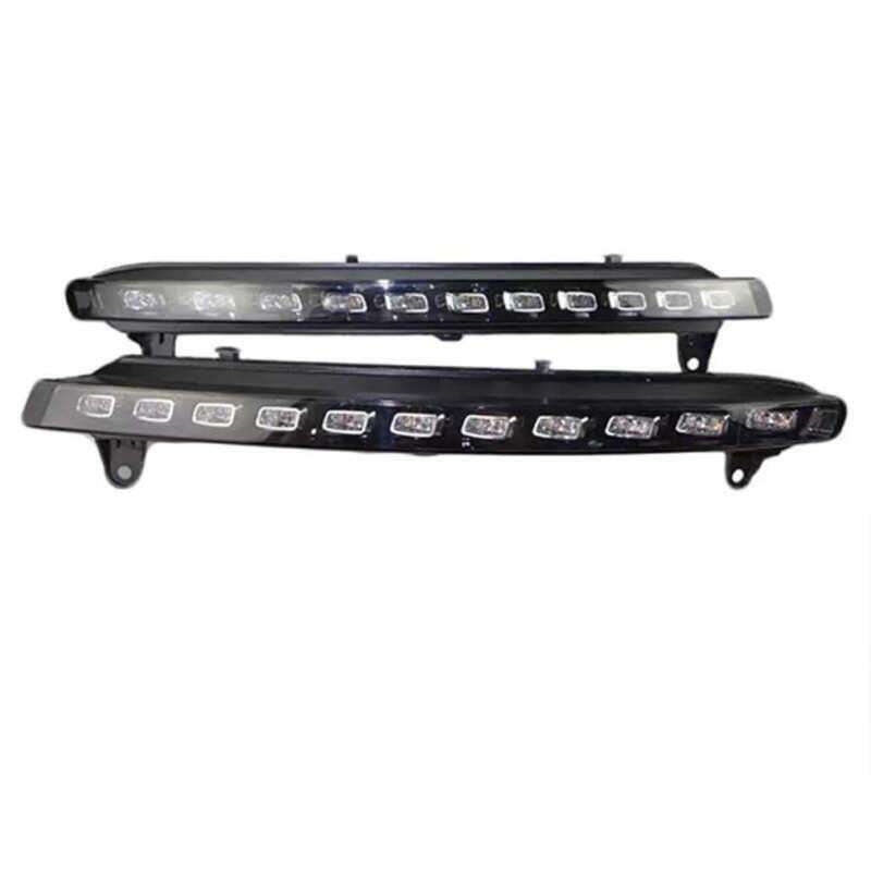 Pair Front Bumper DRL Daytime Running Light Turn Signal Lamp For AUDI Q7 10-2015