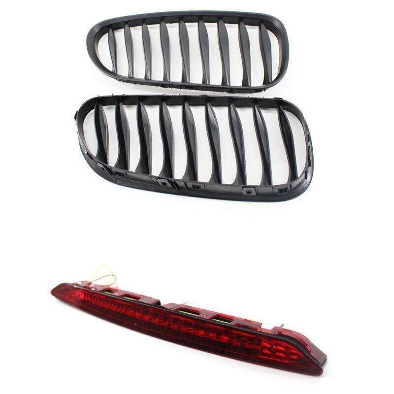 Matte Black Front Grille Sporty Style 3rd Brake Stop Light Fits BMW Z4 E85 03-08