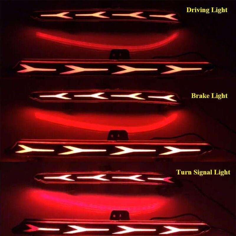 Red Rear Taillight Bumper Reflector Lights For Honda Accord 10th 18-20 Pair E