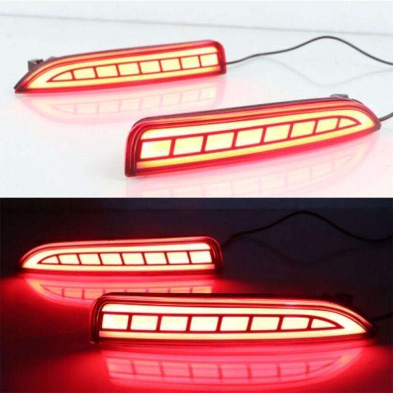 Rear Fog&amp;Brake Taillight Bumper Reflector Lights For Honda Avancier 17-20 Pair