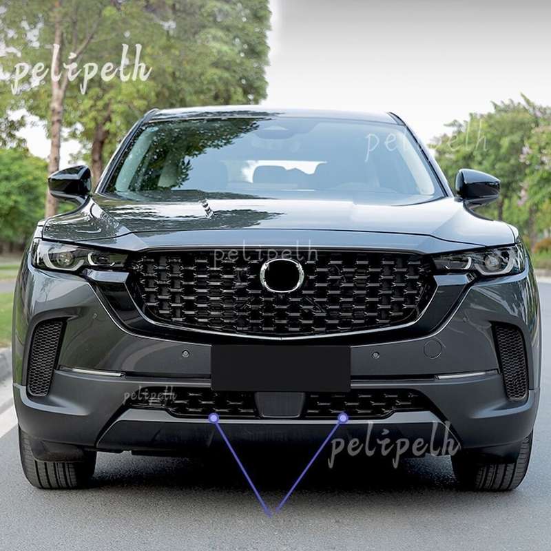 for Mazda CX-50 2022 2023 Glossy Black Front Grille Bottom Decor Cover Trim
