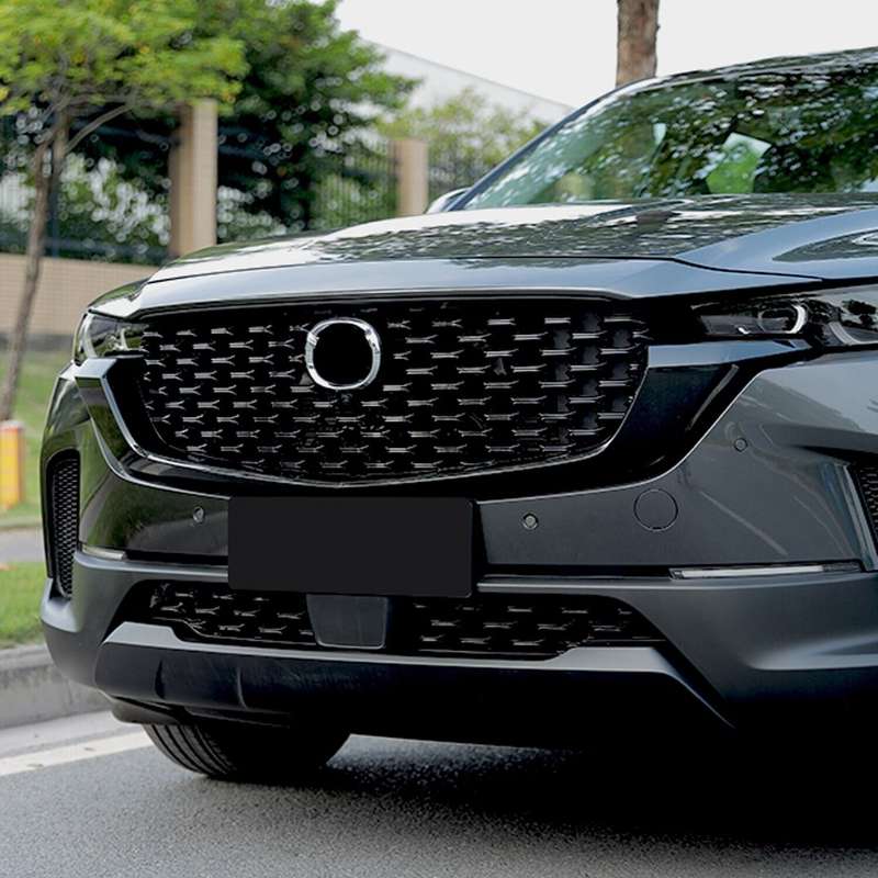 for Mazda CX-50 2022 2023 Glossy Black Front Grille Bottom Decor Cover Trim