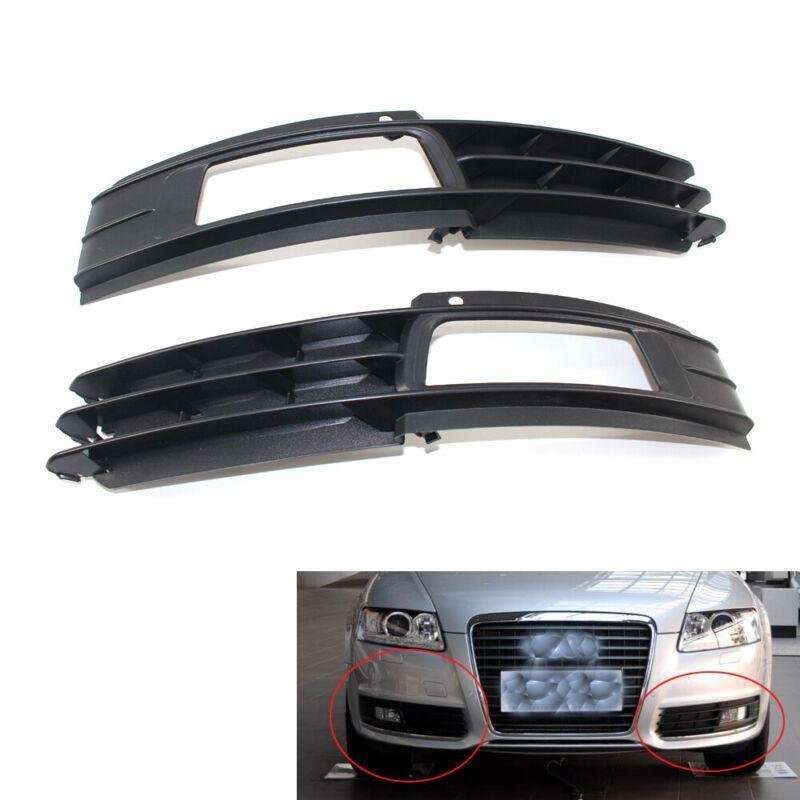 Front Bumper Fog Lights Lamp Grille Set Fit for AUDI A6 C6 4F 09-11