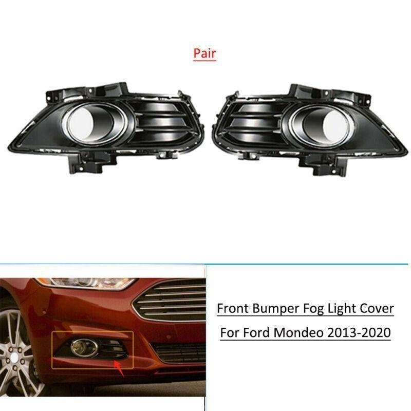 Pair Bumper Fog Lamp Light Cover Bezel Front For Ford Fusion Mondeo 2013-2020