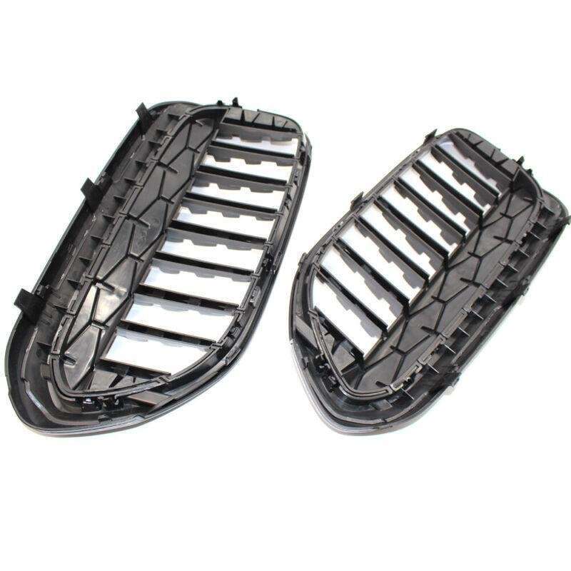 Fits G30 G38 5-Series 535i 525i 17-19 Pair Diamond Black Chrome Kindey Grille