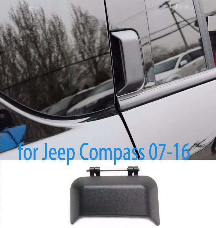 Passenger Side Rear Door Exterior Handle Black for Jeep Compass 07-16