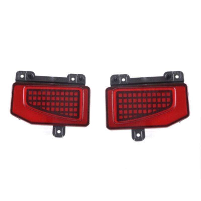 2pcs Rear Fog&amp;Brake Taillight Bumper Reflector Lights For Jeep Gladiator 19-22
