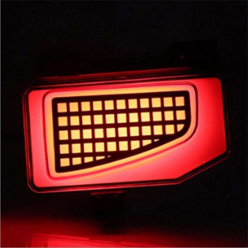2pcs Rear Fog&amp;Brake Taillight Bumper Reflector Lights For Jeep Gladiator 19-22