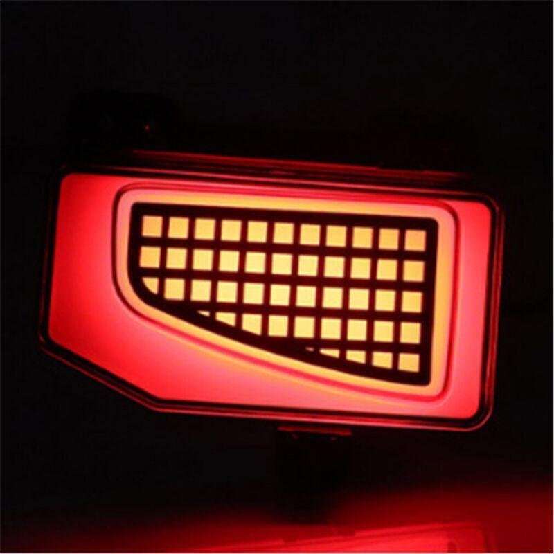 2pcs Rear Fog&amp;Brake Taillight Bumper Reflector Lights For Jeep Gladiator 19-22
