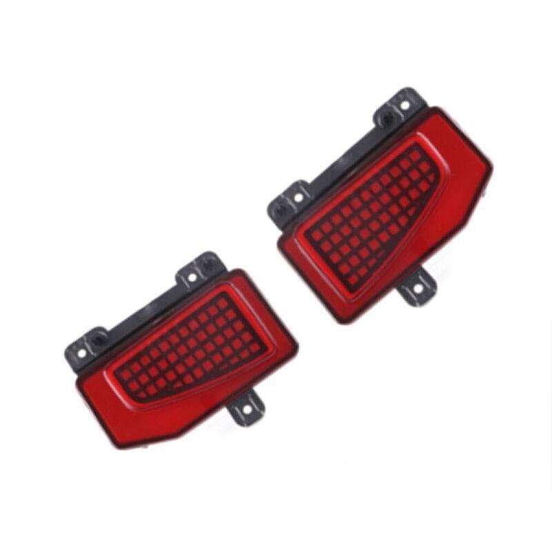 2pcs Rear Fog&amp;Brake Taillight Bumper Reflector Lights For Jeep Gladiator 19-22