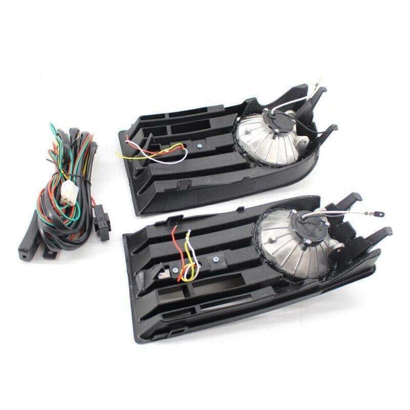 PAIR FOG LIGHTS LAMPS GRILLE FIT FOR VW GOLF 5 MK5 RABBIT 2003-2009 &amp; WIRING KIT