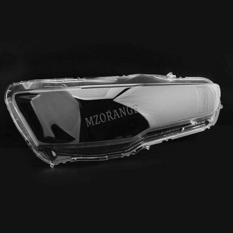 Pair Headlight Headlamp Lens Cover For Mitsubishi Lancer EX 2008 09 10 11 12-15