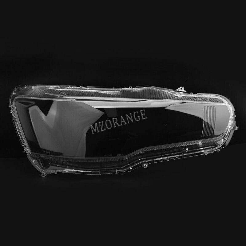 Pair Headlight Headlamp Lens Cover For Mitsubishi Lancer EX 2008 09 10 11 12-15