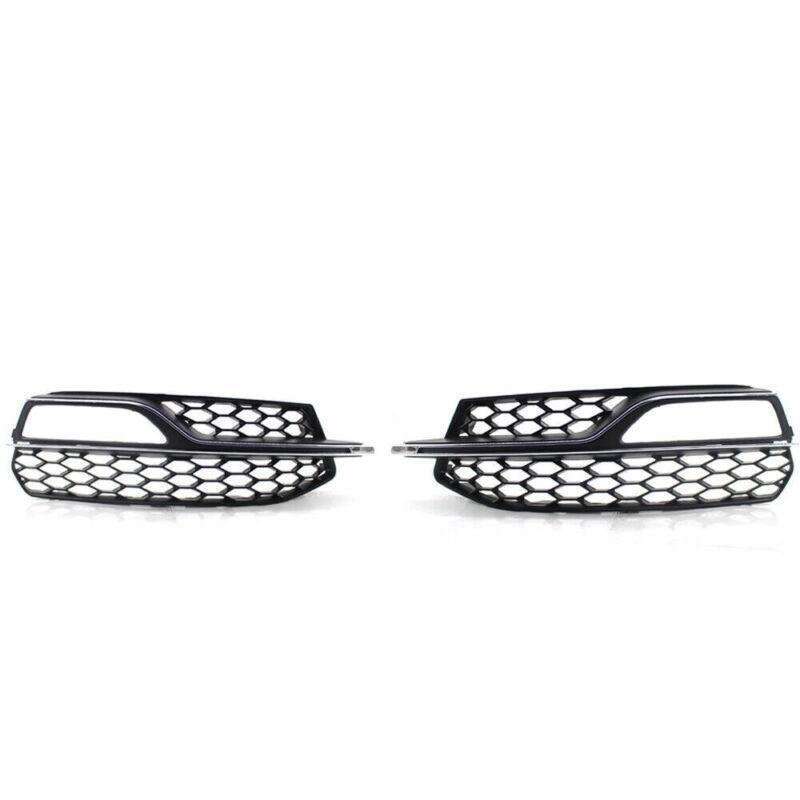 Fit For Audi A3 S-Line S3 2014-2016 Pair of Bumper Fog Light Chrome Grill Grille