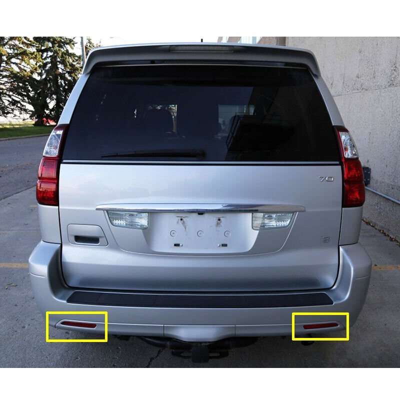 2x Rear Bumper Side Red Reflector Trim Marker Light Fit For Lexus GX470 2003-09