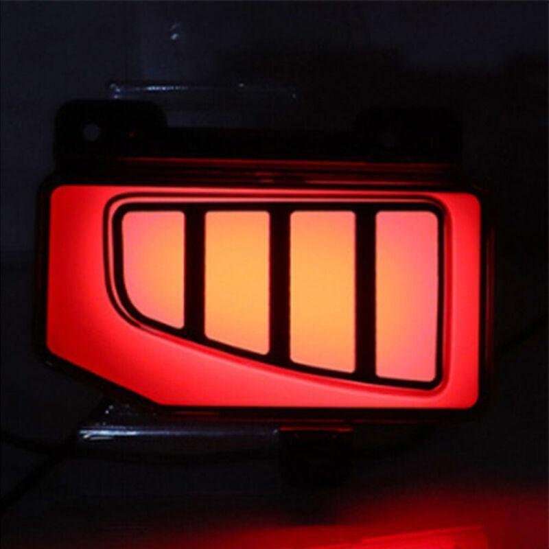 2x Rear Fog&amp;Brake Taillight Bumper Reflector Light For Jeep Gladiator 2019-2022