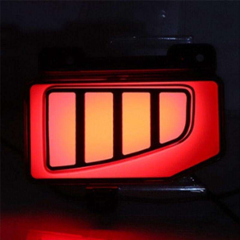 2x Rear Fog&amp;Brake Taillight Bumper Reflector Light For Jeep Gladiator 2019-2022