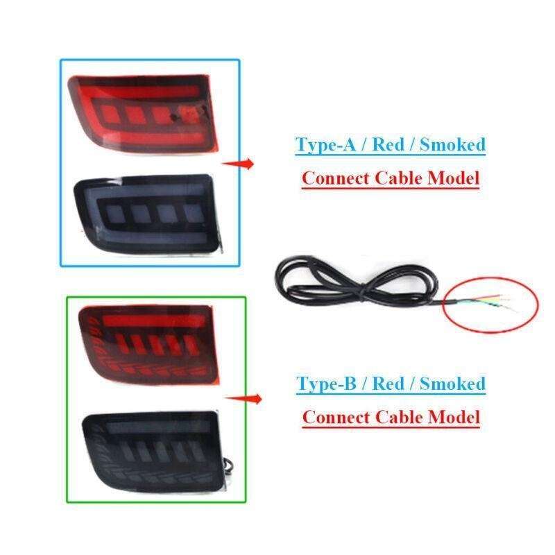 Smoked Rear Bumper Brake Light For Toyota Land Cruiser Prado LC120 03-09 Pair A
