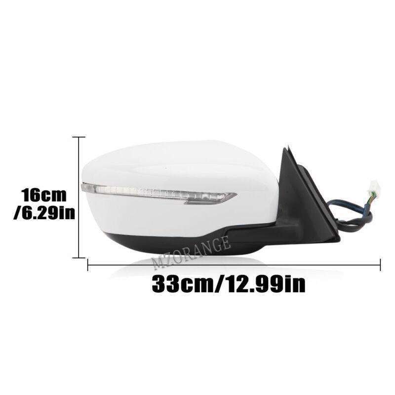 Right Passenger Side Mirror For Nissan Rogue 2017-2020 Power Folding Heated 9Pin