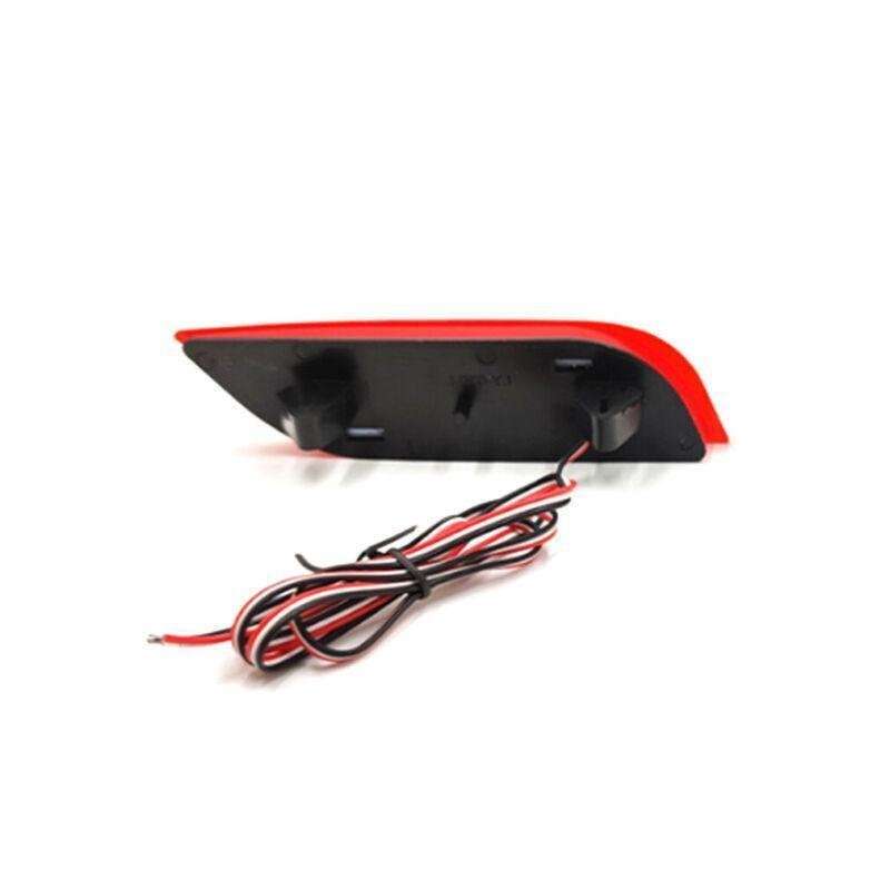 2x Red Rear Taillight Bumper Reflector Lights For Subaru Impreza, WRX 2007+
